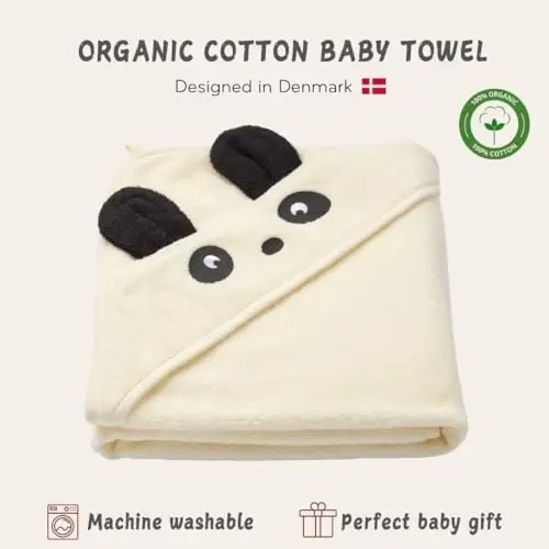Huxie Baby Hooded Towel – Organic Cotton Baby Bath Towels – Baby Towels, Baby Bath Towels for Baby Boy, Baby Girl, 32