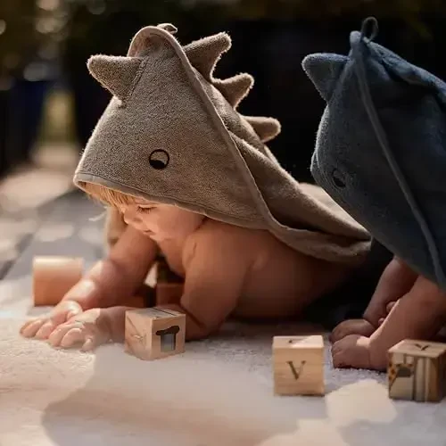 Huxie Baby Hooded Towel – Organic Cotton Baby Bath Towels – Baby Towels, Baby Bath Towels for Baby Boy, Baby Girl, Large 32