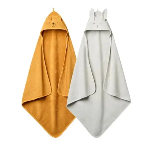 Huxie Baby Hooded Towel – Organic Cotton Baby Bath Towels, 32