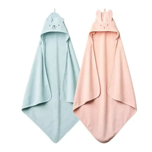 Huxie Baby Hooded Towel – Organic Cotton Baby Bath Towels, 32