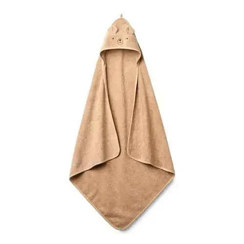 Huxie Baby Hooded Towel – Organic Cotton Baby Bath Towels – Baby Towels, Baby Bath Towels for Baby Boy, Baby Girl, 32