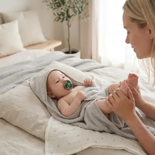 Huxie Baby Hooded Towel – Organic Cotton Baby Bath Towels – Baby Towels, Baby Bath Towels for Baby Boy, Baby Girl, 32