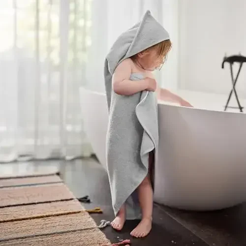 Huxie Baby Hooded Towel – Organic Cotton Baby Bath Towels – Baby Towels, Baby Bath Towels for Baby Boy, Baby Girl, 32