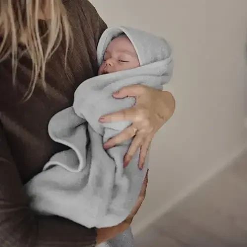 Huxie Baby Hooded Towel – Organic Cotton Baby Bath Towels – Baby Towels, Baby Bath Towels for Baby Boy, Baby Girl, 32