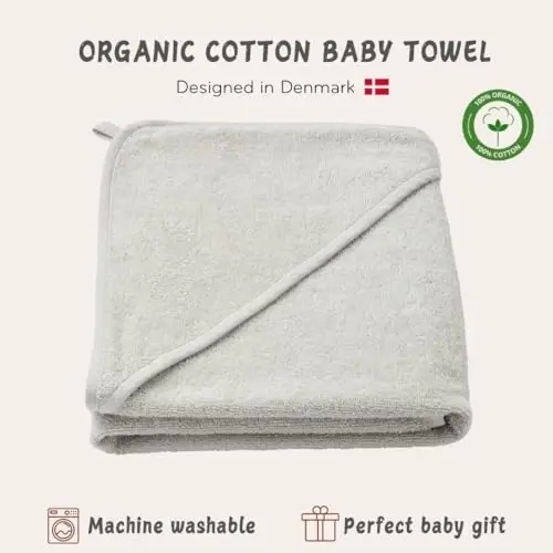 Huxie Baby Hooded Towel – Organic Cotton Baby Bath Towels – Baby Towels, Baby Bath Towels for Baby Boy, Baby Girl, 32