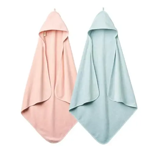Huxie Hooded Baby Towels– Organic Cotton Baby Bath Towels, 32