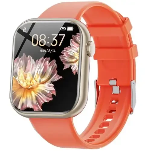 Hwagol Smart Watch (Qo'ng'iroqqa javob berish/Qo'ng'iroq qilish) 1.85 dyuymli fitnes trekeri, DIY terish/Pedometr/Kaloriya/Ko'p sport rejimi/Ovozli yordamchi, erkaklar ayollar Android iOS telefonlari uchun aqlli soatlar - 1