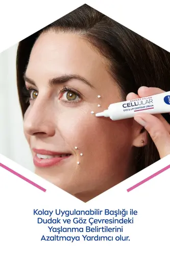 Hyaluron Cellular Filler 15 ml qattiqlashtiruvchi ko'z kremi, nozik chiziqlar ko'rinishini kamaytiradi, kollagen - NIVEA (1)