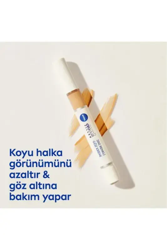 Hyaluron Cellular Filler 3 ta 1 da Rangli O'rta Ohang Ko'z Parvarishi Kremi 4ml, Ko'z Osti Yashiruvchi - 7