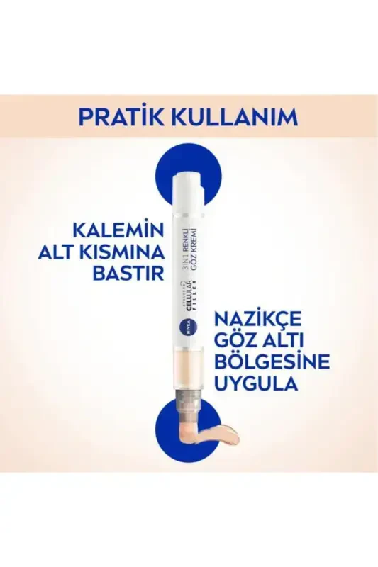 Hyaluron Cellular Filler 3-в-1 Тонированный Средний Тон Крем для Глаз 4мл, Консилер для Подглазничной Области - 4