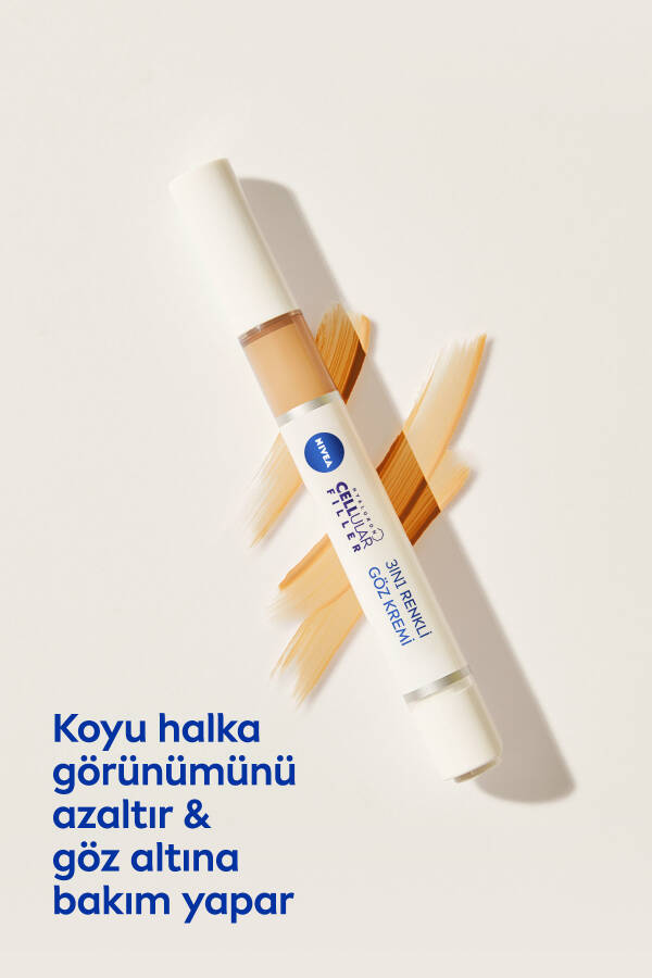 Hyaluron Cellular Filler 3'ü 1 Arada Renkli Orta Ton Göz Bakım Kremi 4ml, Göz Altı Kapatıcısı - 5