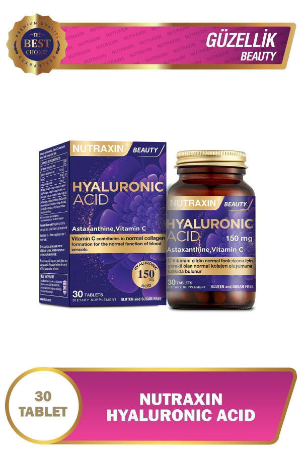 Hyaluronic Acid Dietary Supplement 30 Tablets - 4