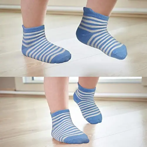 HYCLES Anti Slip Toddler Socks, 12 Pairs Non-Skid Cotton Grip Kid Socks for 1-7T Boy Girl 6-12 Month Baby - 4
