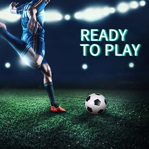 HyDren 12 ta'rifli Futbol to'pi nasos bilan Rasmiy o'lchamli Futbol to'pi Ichki tashqi o'yin Mashg'ulot Amaliyoti Maktabga qaytish Sport sovg'asi Bolalar O'spirinlar Kattalar uchun (Ko'p rangli, 5-o'lcham) - 6