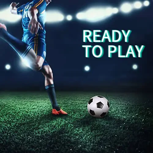 HyDren 12 ta'rifli Futbol to'pi nasos bilan Rasmiy o'lchamli Futbol to'pi Ichki tashqi o'yin Mashg'ulot Amaliyoti Maktabga qaytish Sport sovg'asi Bolalar O'spirinlar Kattalar uchun (Ko'p rangli, 5-o'lcham) - 6