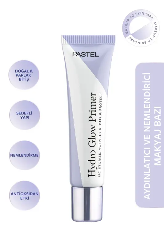 Hydro Glow Primer Ta'mirlash & Himoya 30 ml Namlantirish Makyaj Bazasi - PASTEL