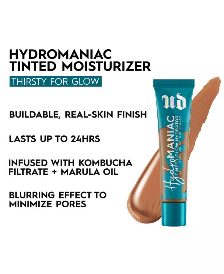 Hydromaniac Tinted Glow Hydrator Foundation 55 (medium deep-neutral undertones) - 3