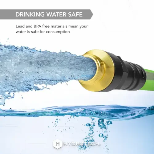 HydroTech 50 ft Flexible FlatJacket Garden Hose - 7