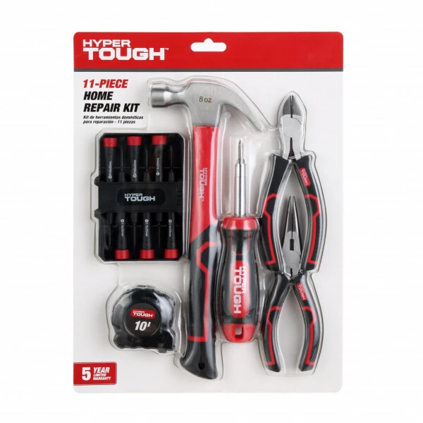 Hyper Tough 11 Piece Home Repair Tool Kit - Modazone