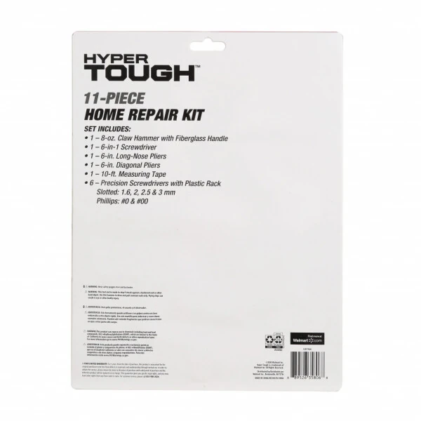 Hyper Tough 11 qismli uy ta'mirlash asboblari to'plami - 7