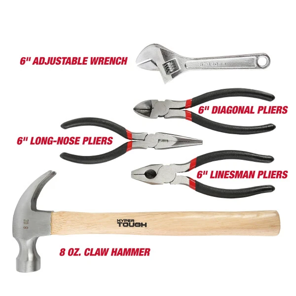 Hyper Tough 118 dona uy ta'mirlash asboblari to'plami, 7003 - 9