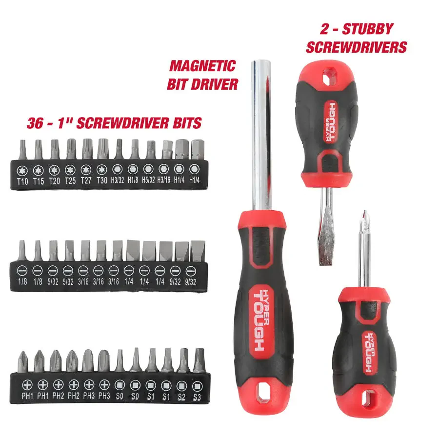 Hyper Tough 118-Piece Tool Set for Home Repairs, 7003 - 8