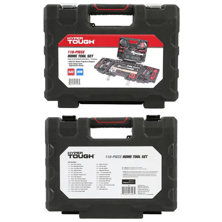 Hyper Tough 118-Piece Tool Set for Home Repairs, 7003 - 12