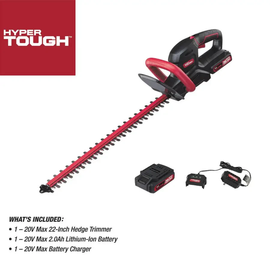 Hyper Tough 20V Max 22 dyuymli simsiz akkumulyatorli butazor, HT21-401-003-07 - 8
