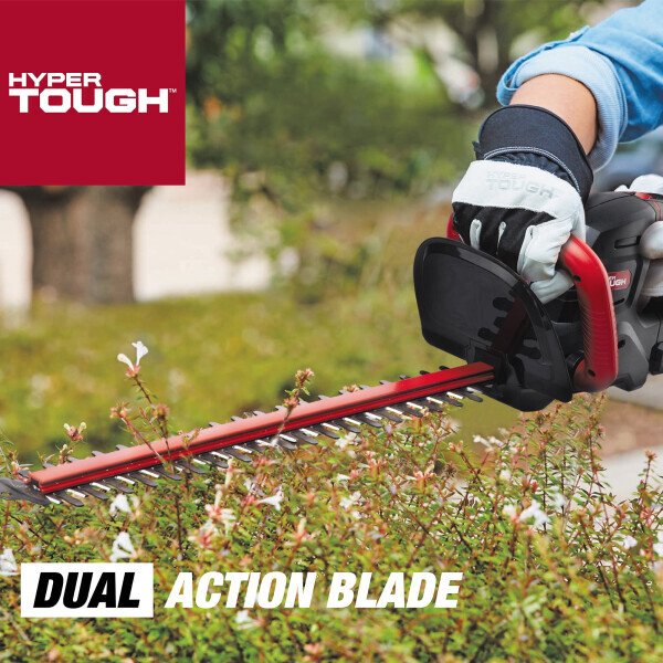 Hyper Tough 20V Max 22-inch Cordless Battery Powered Hedge Trimmer, HT21-401-003-07 - 6