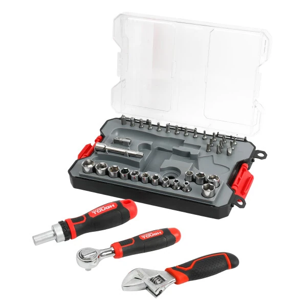 Hyper Tough 38 dona qisqa asboblar to'plami Click Fit™ qutisida, 42031CF - 7