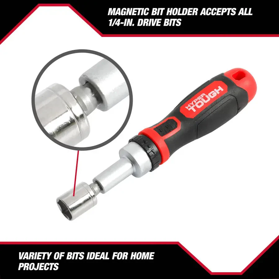 Hyper Tough 38 dona qisqa asboblar to'plami Click Fit™ qutisida, 42031CF - 8