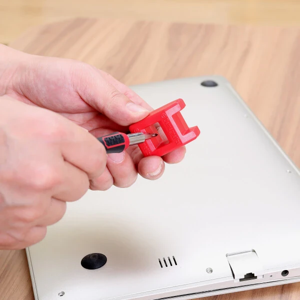 Hyper Tough 77 qismli aniqlik asboblar to'plami, magnitli tornavida, standart o'lchamli bitlar va g'ilof, yangi holatda, - - 8