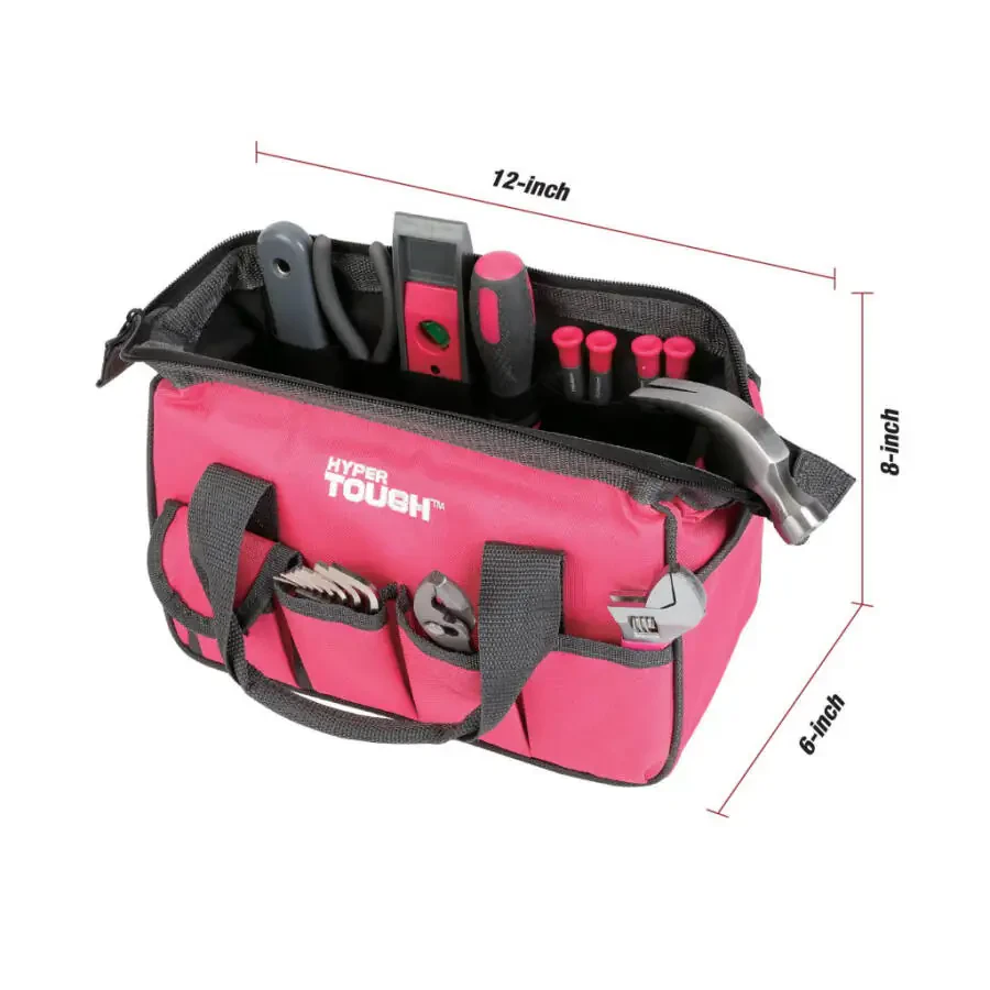 Hyper Tough 89-Piece Pink Household Tool Set, 9201 - 3