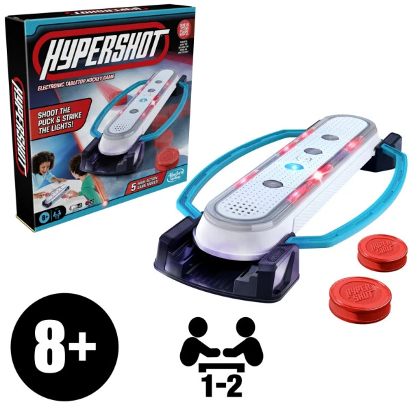 Hypershot Electronic Tabletop Hockey Game, Kids Board Games for 1 to 2 Players, Ages 8+ - 6