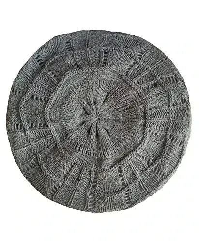 Hysunland Ayollar Atlas Astarlı Trikotaj Beret Xonimlar Qish Kuzgi Issiq va Yumshoq Beanie Shlyapa Qattiq Rang - Modazone