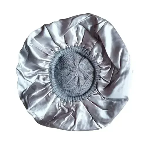 Hysunland Ayollar Atlas Astarlı Trikotaj Beret Xonimlar Qish Kuzgi Issiq va Yumshoq Beanie Shlyapa Qattiq Rang - 7