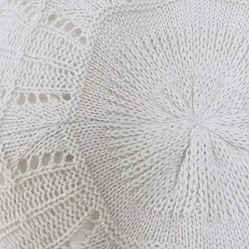 Hysunland Ayollar Saten Astarli Triko Bere Ayollar Qish Kuzgi Issiq va Yumshoq Bini Shlyapa Qattiq Rang - 7