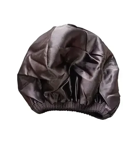 Hysunland Women's Satin Lined Knitted Beret Ladies Winter Autumn Warm and Soft Beanie Hat Solid Color - 7