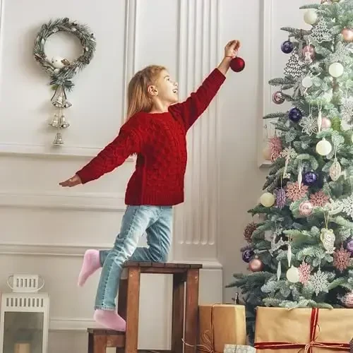 HYzgb 12 Pack Non Slip Kids Toddler Baby Socks with Grips for 1-7 Years Boys Girls Cotton Crew Socks Multi Colors - 5