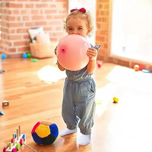 HYzgb 12 Pack Non Slip Kids Toddler Baby Socks with Grips for 1-7 Years Boys Girls Cotton Crew Socks Multi Colors - 5