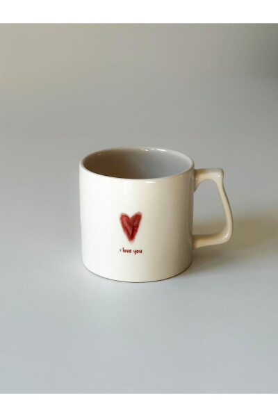 I Love Teddy Printed Mug Ceramic Coffee Mug - 2