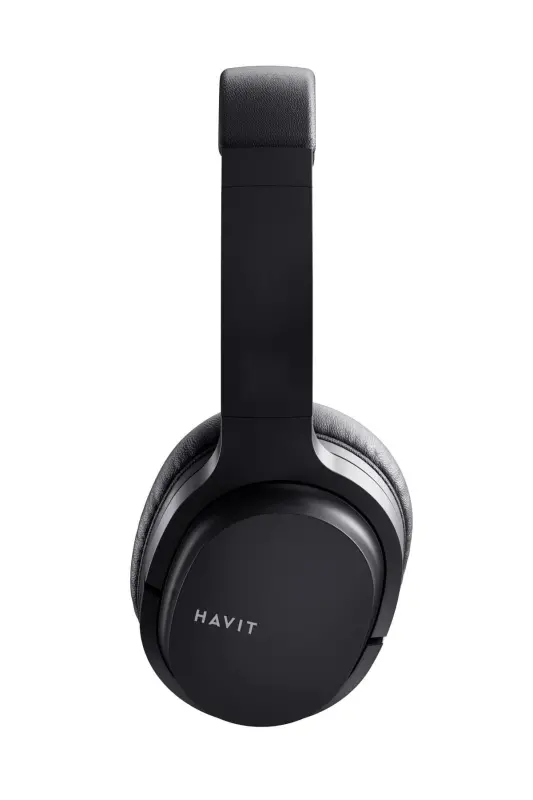 I62 Foldable Over-Ear Bluetooth Headphone with Microphone - Black - 5