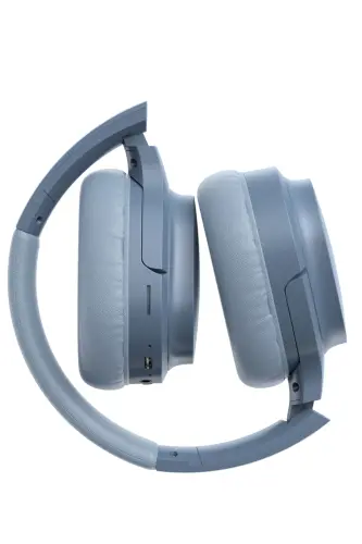 I62 Foldable Over-Ear Bluetooth Headset with Microphone - Blue - 4