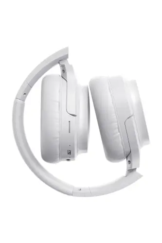 I62 Foldable Over-Ear Bluetooth Headset with Microphone - White-White - 4