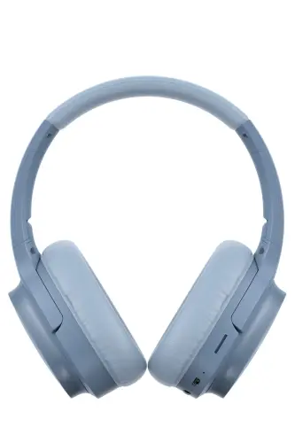 I62 Katlanabilir Kafaüstü Mikrofonlu Bluetooth Kulaklık - Mavi - 4
