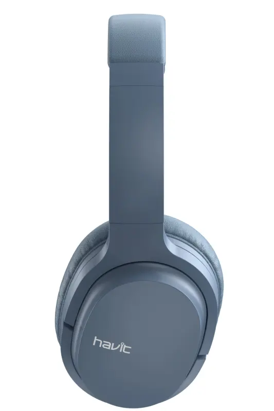 I62 Katlanabilir Kafaüstü Mikrofonlu Bluetooth Kulaklık - Mavi - 6