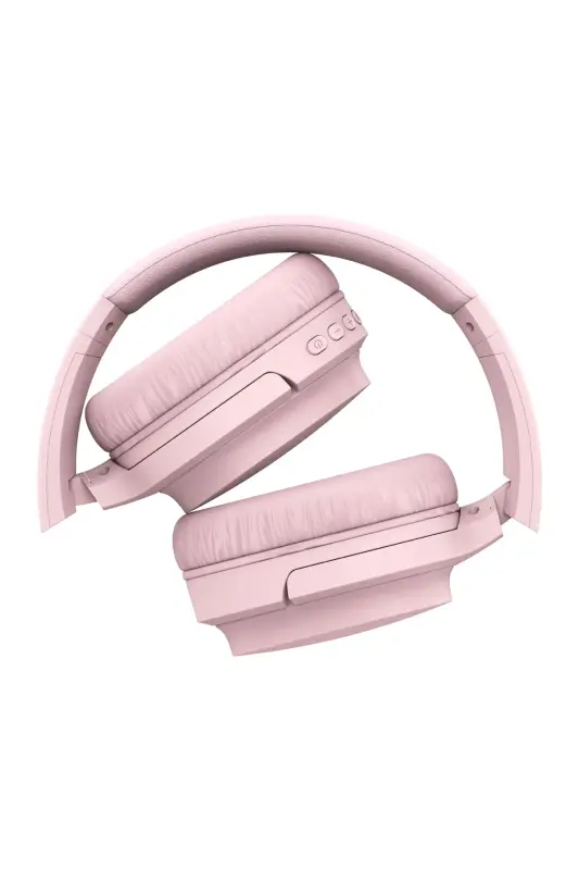 I62 Katlanabilir Kafaüstü Mikrofonlu Bluetooth Kulaklık - Pembe - 4