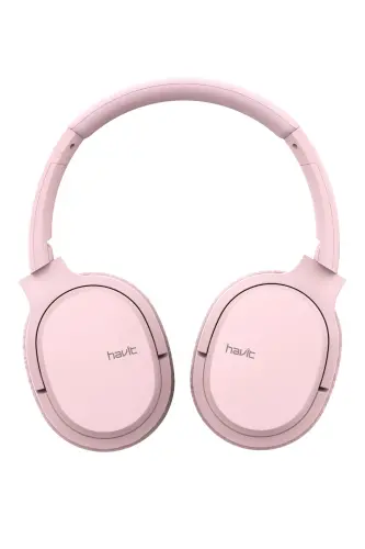 I62 Katlanabilir Kafaüstü Mikrofonlu Bluetooth Kulaklık - Pembe - 5