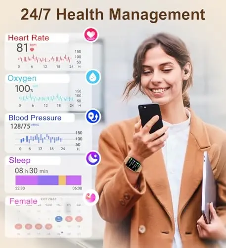 Iaret Smart Watch (Answer/Make Calls), 1.85