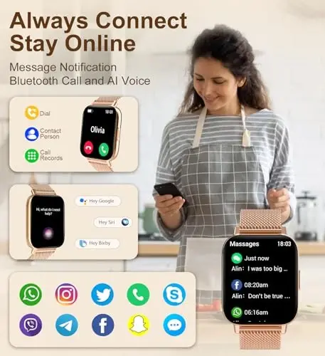 Iaret Smart Watch (Answer/Make Calls), 1.85